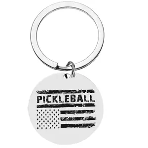 Pickleball Flag Keychain