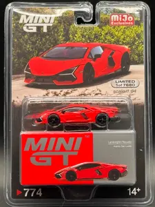 Mini GT Lamborghini Revuelto Arancio Dac Lucido #774 MiJo Exclusives Limited Edition