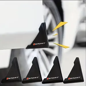 4-Pack Car Door Corner Protectors, Right Angle Impact Protection, Sport Logo, Self-Adhesive, Easy Install, Fits Cars, Trucks, Suvs, Sticker Decals