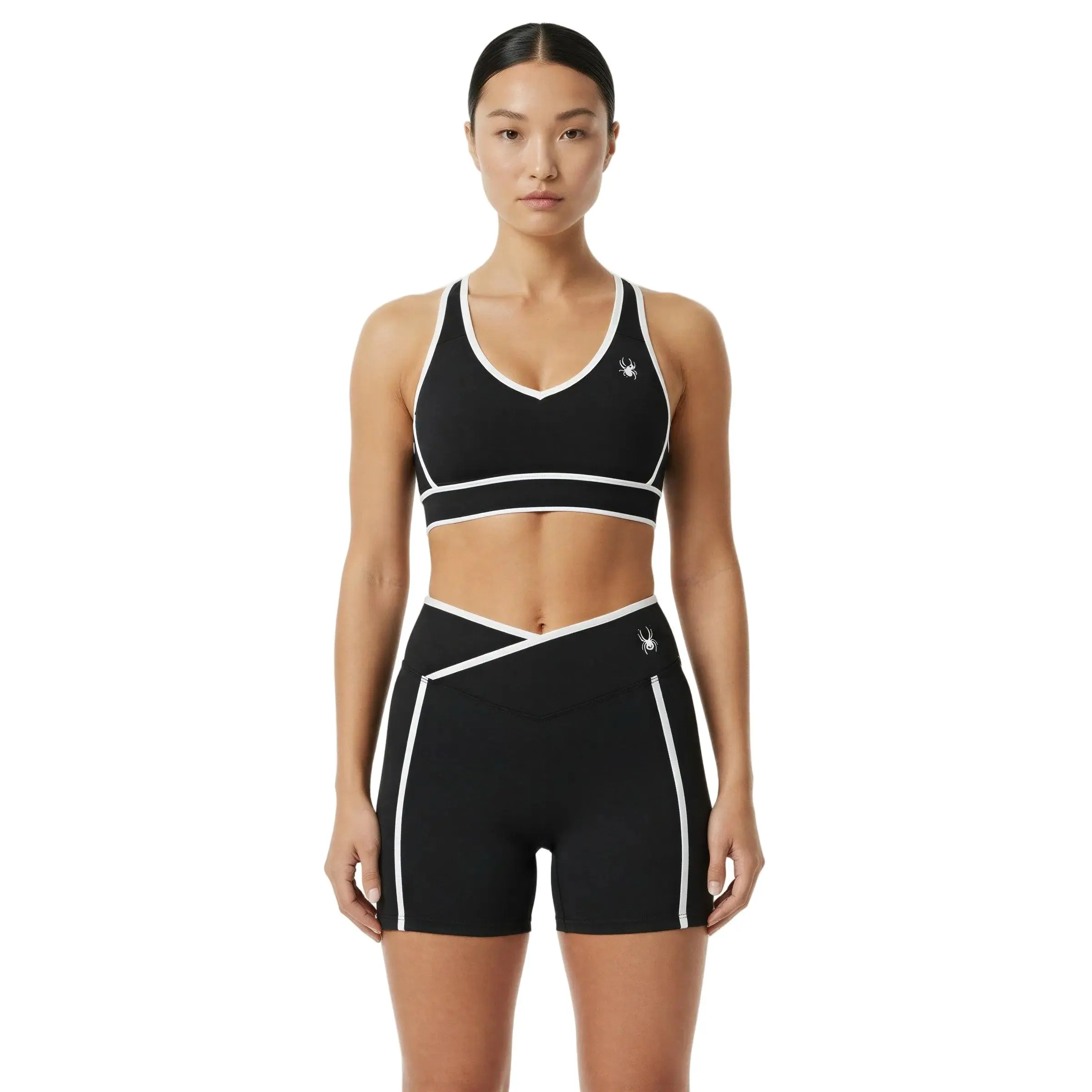 Women’s High Rise Color Block Yoga Shorts