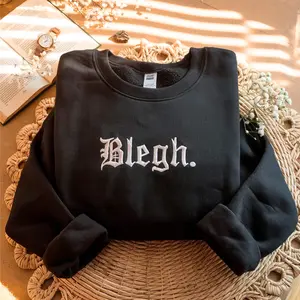 Embroidered Blegh Sweatshirt: Metalcore Emo Tee