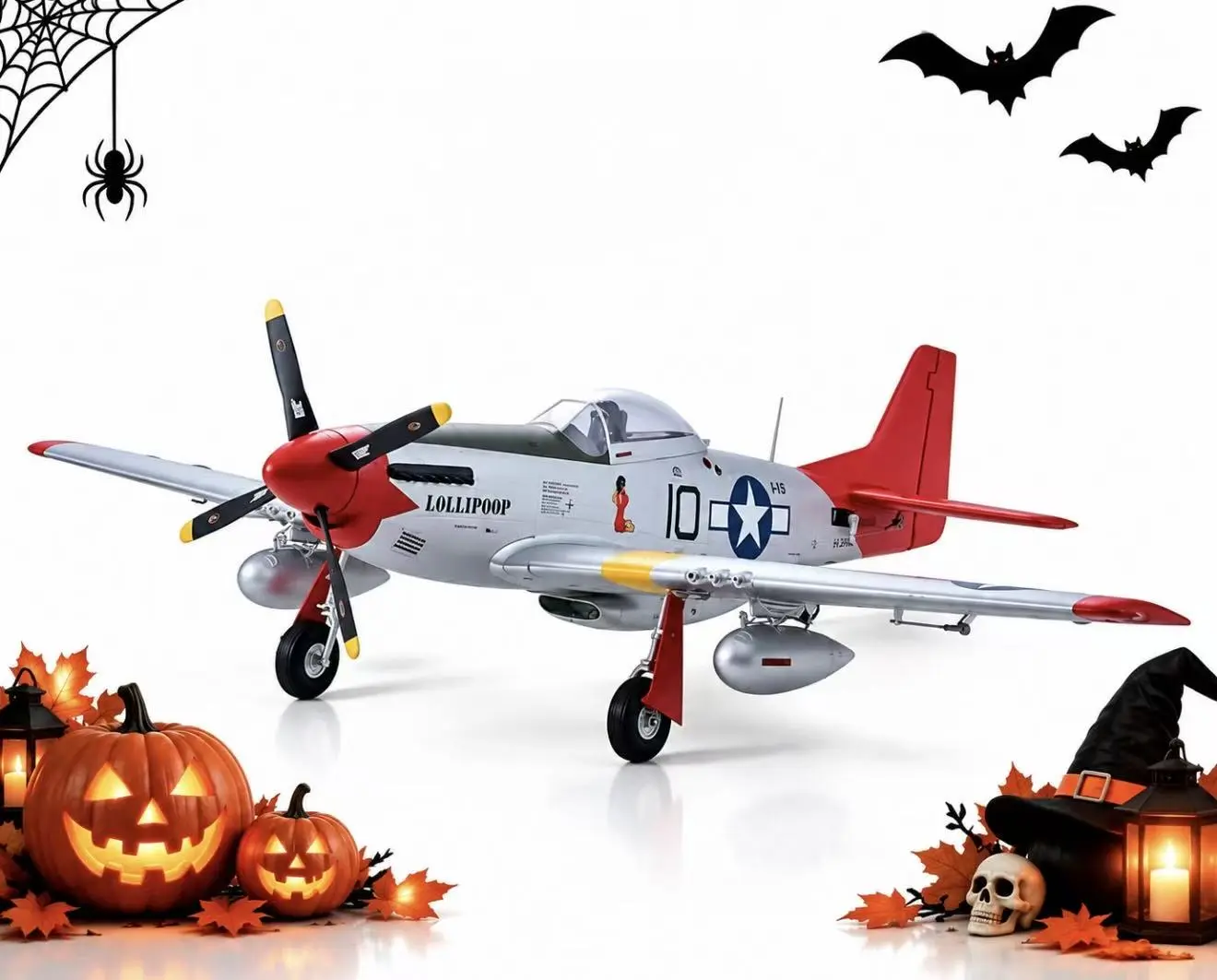 Arrows 850mm P 51D Mustang with Vector Flight Stabilization System PNP / RTF（RTF = plane, remote, battery battery charger，PNP=Transmitter, receiver, battery and charger not included),RC airplane, remote control plane,RC plane for beginners,