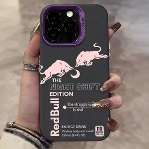 Red Bull Night Shift Edition phone case for iPhone 17 Air 16 Pro Max 15 14 Plus 13 12 11 XR XS stylish camera protection Shockproof Anti Drop Durable Phone Case.
