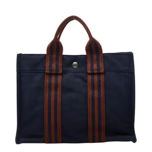 Pre-owned HERMÈS Canvas Shoulder Bags Hermes Fourre Tout PM Handbag