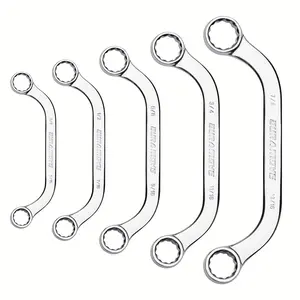 Hot5pcs Double 12-Point Box End Metric Half Moon Wrench Set for Vehicle, Machinery, and Household Repair and Maintenance-2024