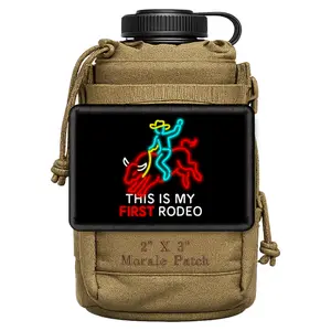 This Is My First Rodeo Meme Funny Morale Patch 2” X 3” Hook & Loop Back for Hats Jackets Tactical Vests Plate Carriers EDC Gear & Humor Patch Collectors