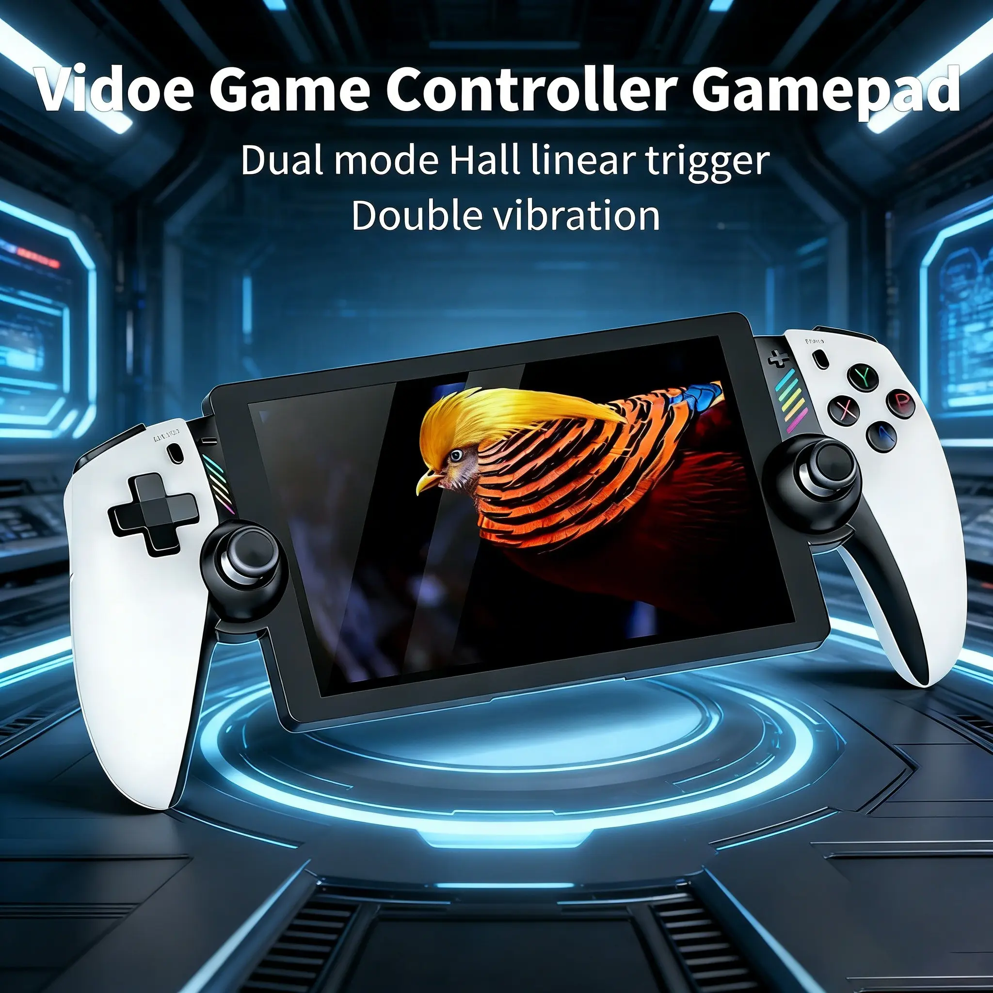 Portable Game Console with Dual Analog Joysticks and Dual Vibration Motors, 4000mah Battery, Compact and High Compatibility, Perfect Gift