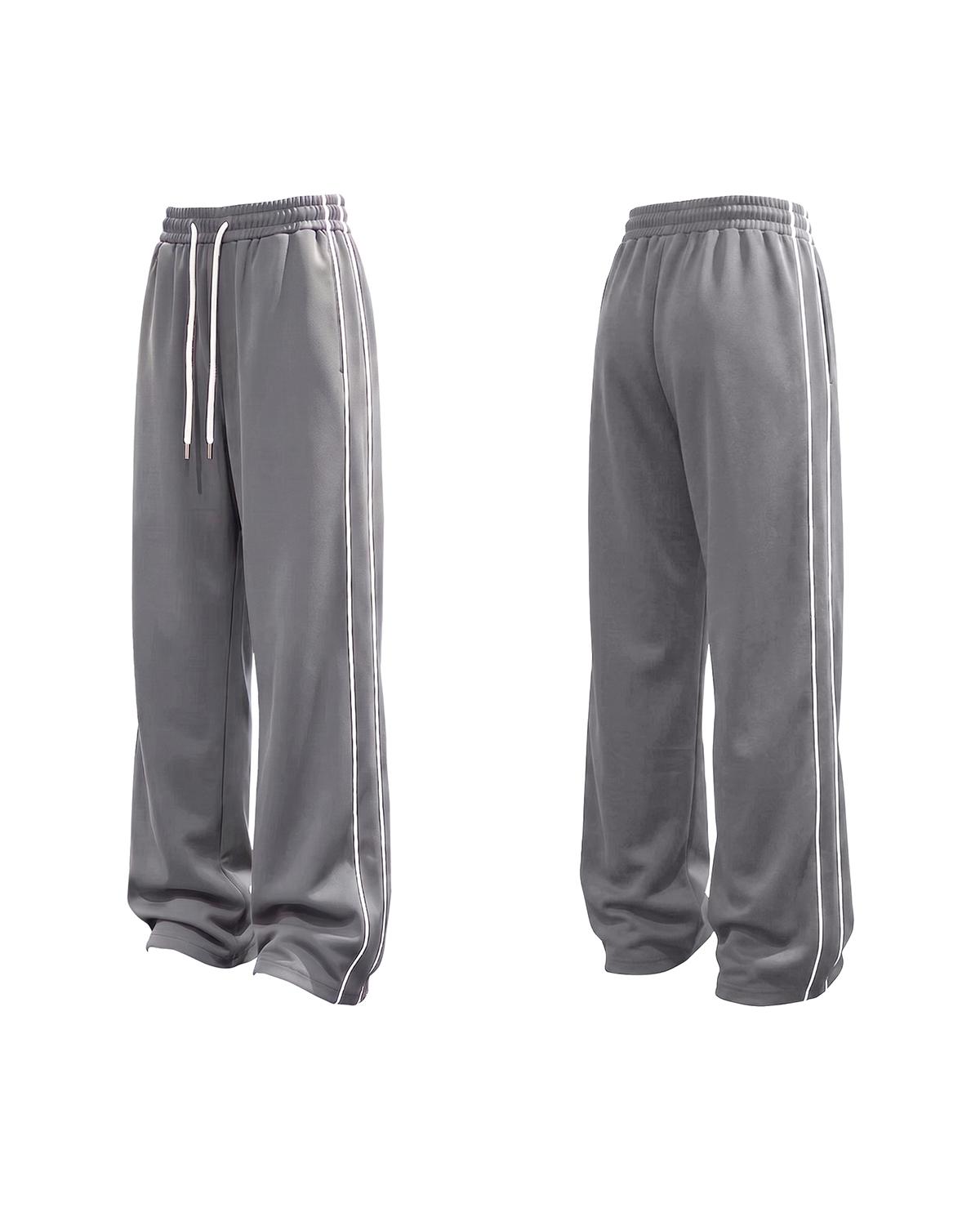 3-pack men's sweatpants, side stripe, baggy wide leg pants,  casual comfortable, loose straight fit, wide leg sweatpants, casual loose pant, autumn wear, wide leg loose fit sweatpants, campus outfit, elastic drawstring waist, street style,