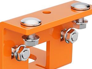 Nilight Zero Turn Lawn Mower Hitch with Bolts Versatile Chain Slot for IKON X, IKON XL, ZT-X, ZT-XL OEM Replacement #71514900 Heavy Duty Steel Orange