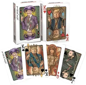 Funny Playing Cards—MAGA Poker Deck, Standard Waterproof and Anti-Peek Trums Family Playing Card Set—The Perfect MAGA Gift