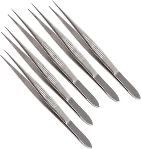 Set of  Dissecting Dissection Science Lab Tweezers Forceps (, Fine Point .")