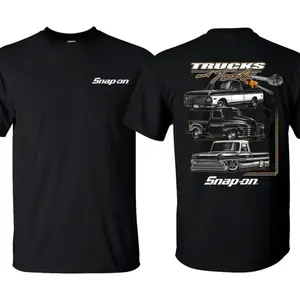 Trucks and tools T-Shirt, Hardworking Job Shirt for Men, Top Menswear. Casual Biker