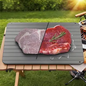 Quick Defrost Board for Steak and Fruits, Japanese Style Kitchen Tool, Outdoor Picnic Use, Home Cooking Essential, 1 Piece