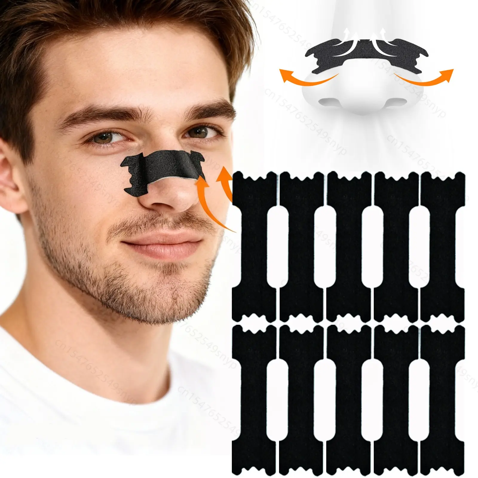 100 Pieces Breath Nasal Strips, Odorless Night Sleep Aid, Respiratory Support, Improve Breathing Quality, Increase Airflow, No Battery Needed, Comfortable and Efficient