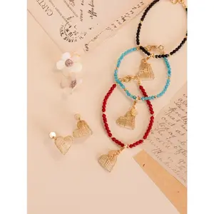 Divine Hearts: Amore Agate & Woven Heart Bracelet & Swarovski Gold Plated Heart Bracelet Collection