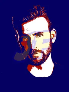 Chris Evans Pop Art Portrait