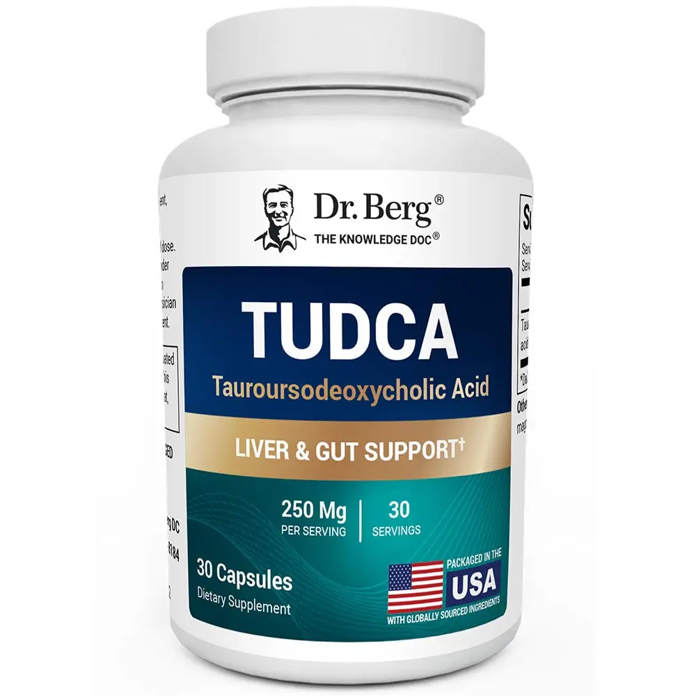 TUDCA - 250 mg of Tauroursodeoxycholic Acid - 30 Vegetable Capsules