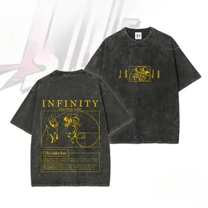 Johnny Joesta jojo sbr Steel ball run golden ratio Golden Spin -- Short Sleeve Cotton Unisex Retro Wash Tee