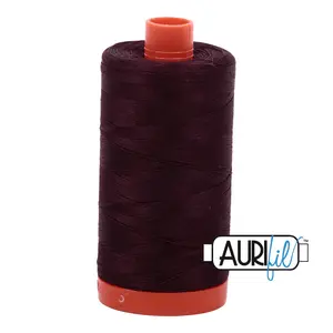 Aurifil 50wt Cotton Thread 1422yd - Very Dark Bark - A1050-2465