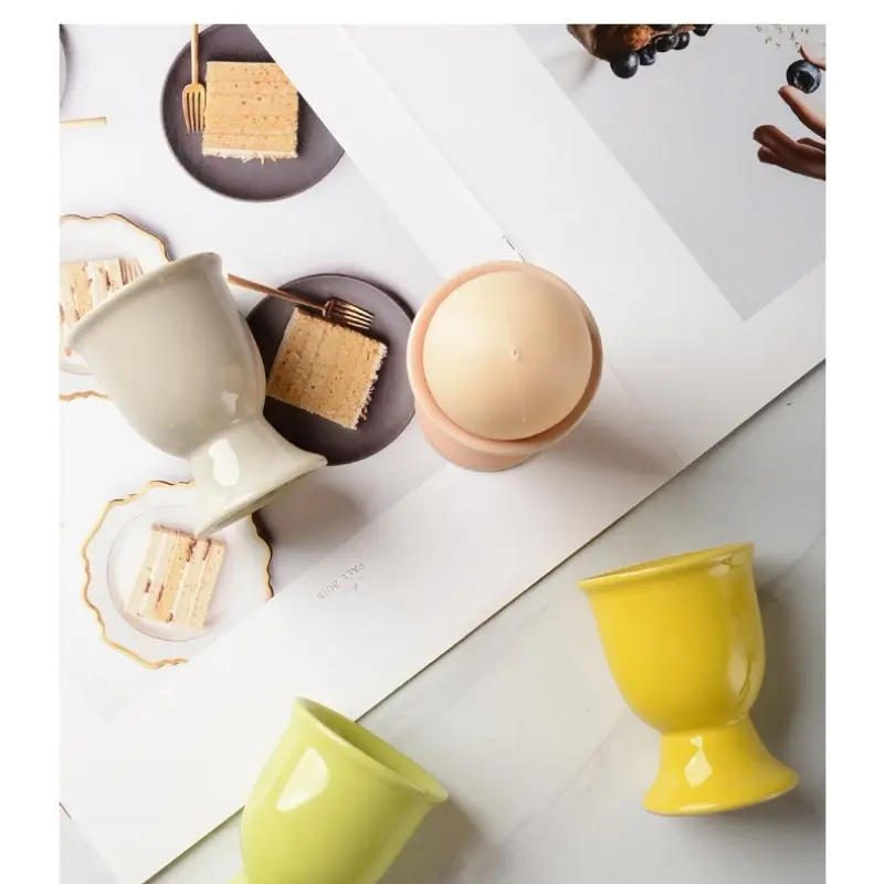 2/4pcs Egg Cup Breakfast Set, Poached Egg Cups, European-Style Egg Tray, Practical Egg Rack, Mini Goblet, Table Utensils, Kitchenware Essentials