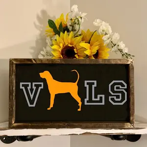 Tennessee Football Smokey Vols Wood Sign