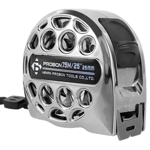 PROBON Stainless steel hollow tape measure for fathers and husbands, convenient retractable tape measure, suitable for home and outdoor use.