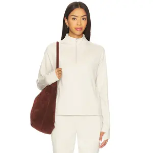 Varley Lamia Half Zip Midlayer in Pebble Marl