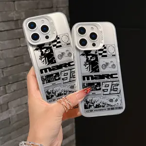 Marcs Marquezs 93 Case for iPhone 17 16 15 14 13 12 11 PRO MAX PLUS AIR and 16E AIR XR XS MAX 7 8 Plus Series - Matte Anti-Drop Back Cover, Anime Theme, Scratch Resistant