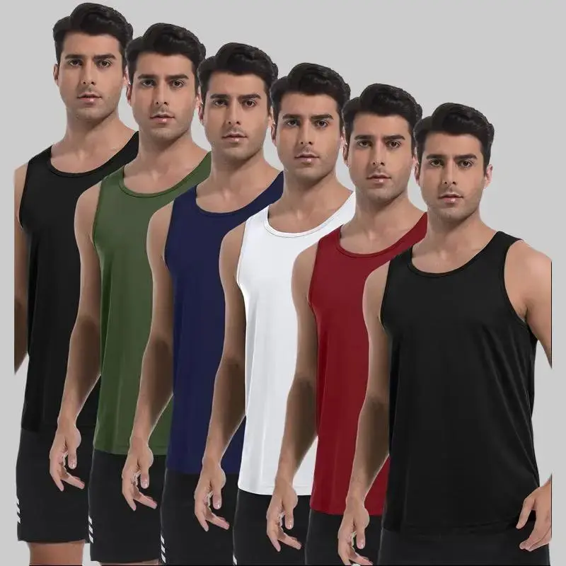 Noeallyrisss 6 Pack Men's Quick Dry Workout Tank Tops Breathable Gym Sleeveless Muscle Shirts for Active Men