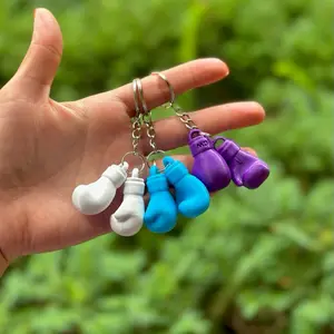 Boxing Gloves Keychain Set – Mini Left and Right Gloves, Sports Gift for Him or Her, Bag Accessory