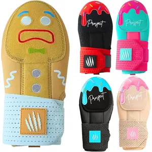 Baseball Sliding Mitt Youth and Adult Sizes, Gingerbread Man Ice Cream Miami Color, Fits Left & Right Hands, Hand and Wrist Protection