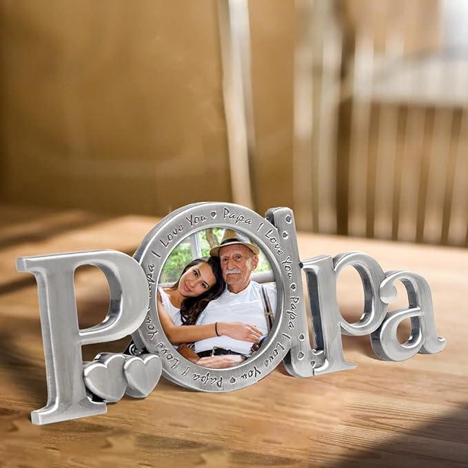 LASODY I love Papa Picture Frame,Papa Gifts, Father Day Gifts