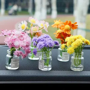 Mini Floral Car Vent Clip – Elegant Bloom Vase Air Vent Decor For Stylish Car Interiors