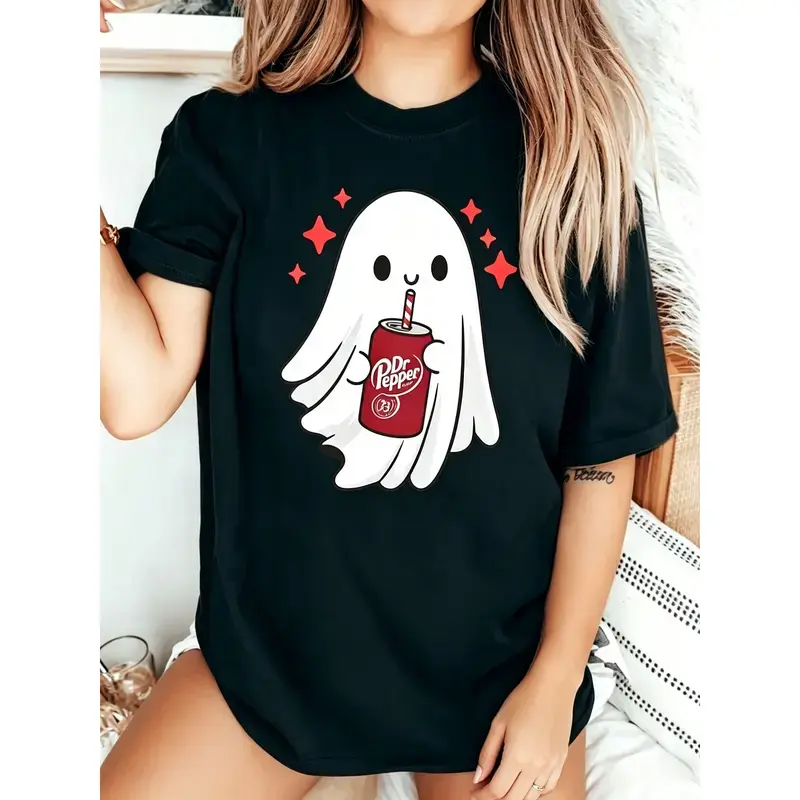 Halloween Ghost Shirt, Ghost Tee, Funny Skeleton Halloween T-Shirt, Spooky Graphic Top, Funny Paranormal Apparel, Ghost Lover Gift