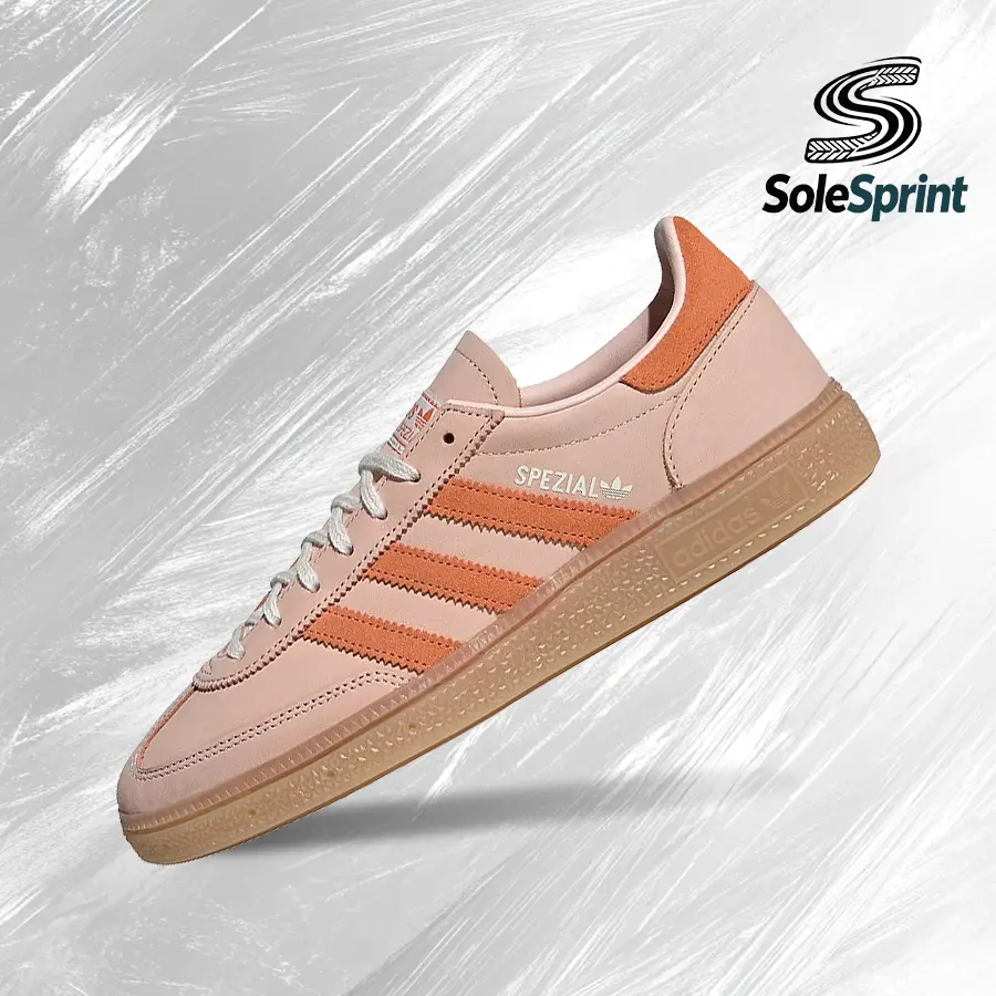 adidas Handball SpezialBlush Pink Dusky Orange (Women's)– Women's Lifestyle Sneakers – shoes for woman -Vintagen - Running Shoes, Lightweight Shock-Absorbing Comfort, Breathable Everyday Fit, Gym Training to Street Casual Wear - back to school - IH1505