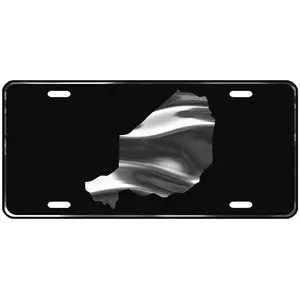 CustoMonsterDesigns Niger Map Heavy Duty Aluminum License Plate