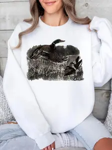 Women's Duck Sweatshirt, Duck Hoodie, Hunting Shirt, For Women, For Men