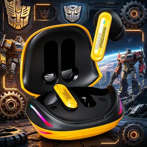 TRANSFORMERS TWS Noise Cancelation In-Ear Headphones, Bluetooth 6.0 Earbud-Style Headset, ENC Noise Cancelling, 40ms Low Latency Gaming, Hi-Fi Stereo Deep Bass, 24H Playtime Fast Charging Case, Sweatproof, Voice Control for iPhone Android