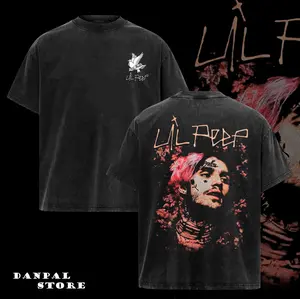 Vintage Rapper Lil Peep, with Double-Sided Prints for Both Men And Women, Short-Sleeve Shirts Are Perfect for Hip Hop Fashion And Streetwear