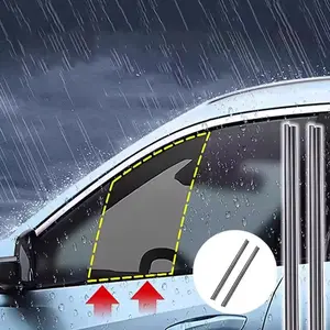 Car Universal Side Window Wiper Removes Water Mist and Rainwater From The Window Glass with Double Scraping Rubber Strips Car Cleaning Supplies Car Detailing Accessories