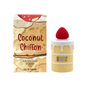 Arabiyat Sugar Coconut Chiffon Eau De Parfum 3.4 oz | Creamy Coconut Gourmand Perfume for Women