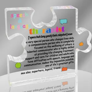 Speech Language Therapist Definition Decor, Thank You Gifts for Speech Language Therapist, Inspirational Gifts Decorative Sign for Therapist Home Office