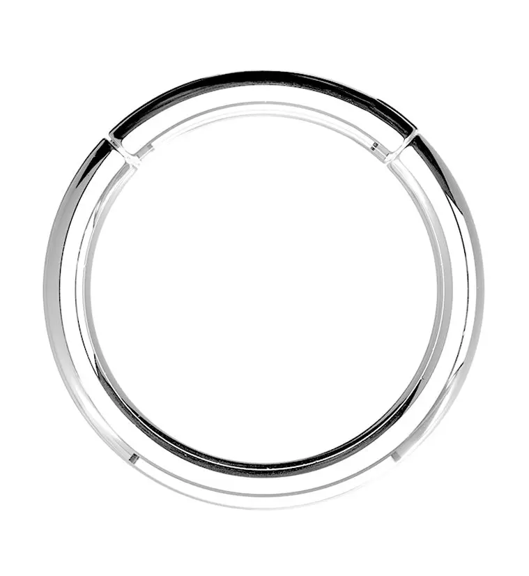 Titanium Hinged Segment Hoop Ring Titanium Hinged Segment Hoop Ring