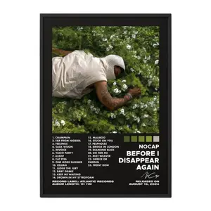 2 Color Options - Before I Disappear Again by NoCap Poster No Frame / Album Cover Poster / Music Gift / Music Wall Decor / Album Art / Decor Home