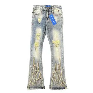 Rebel Denim 'Firefest' Stacked Flare Denim (Vintage) 652-668