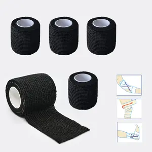 Self-adhesive sports protection bandage, elastic bandage, non-woven fabric for knees, legs and fingers, football, volleyball, sports and pet elastic bandage, men's and women's writing finger protection bandage, Boxing Wrap