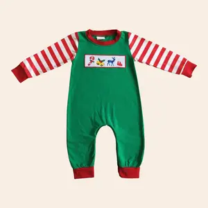 UWHB Baby Christmas Romper Embroidery Onesie  Newborn Baby Christmas Onesie LR0110