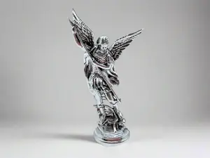 Saint Michael Dashboard Figurine | 3” Silver or Gold Catholic Car Figurine with Adhesive Base