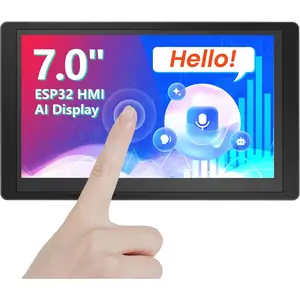 ESP32 Display 800x480, 7" HMI  ESP32 IPS  Screen with  Case, Support AI Speech Interaction, 32-Bit LX7 Dual-Core Processor, Up to 240MHz, Compatible with Arduino, ESP-IDF
