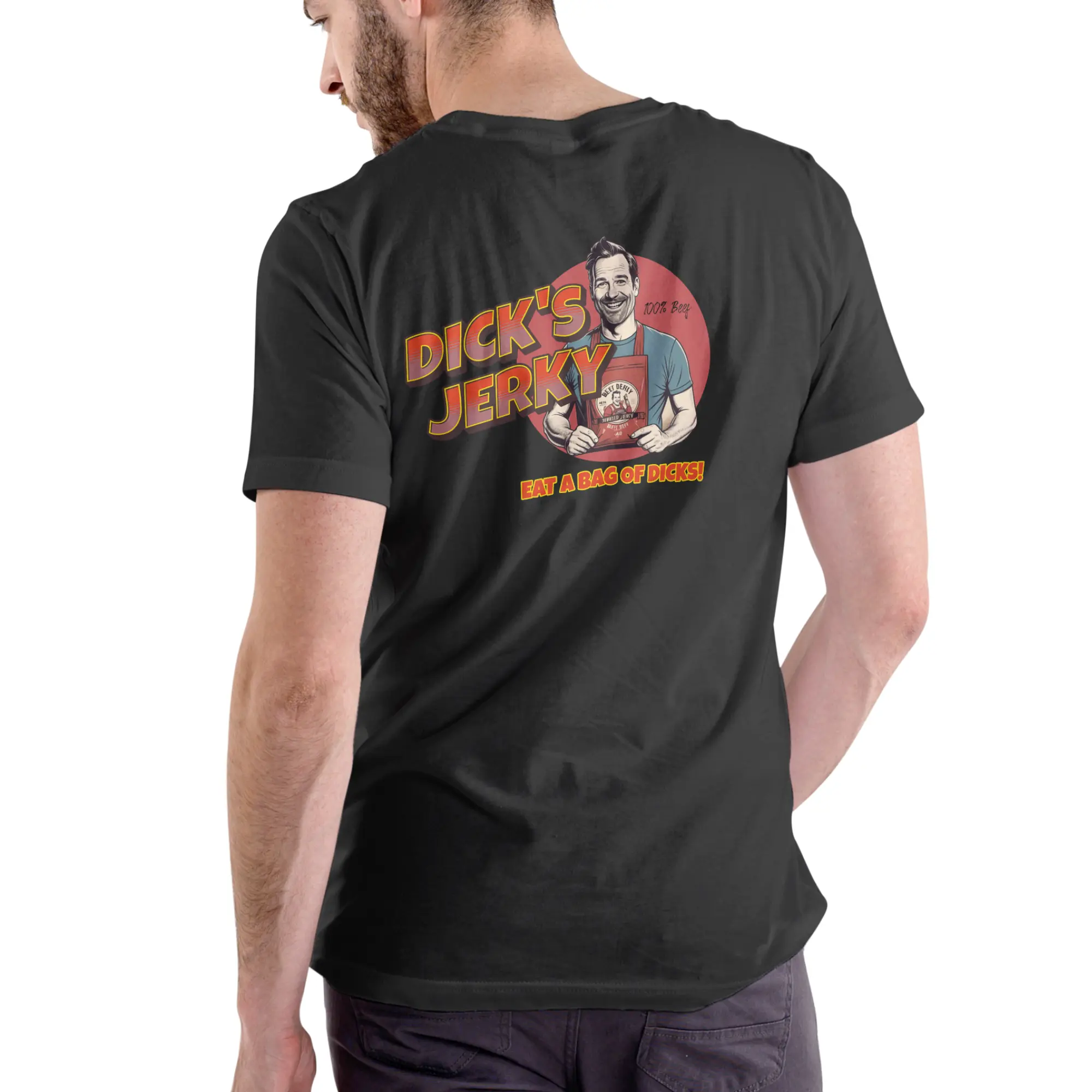 Dick's Beef Jerky Graphic T-Shirt - Unisex Appeal Love Mens Top, Breathable Round Neck Shortsleeve, Soft Fabric Streetwear Tee
